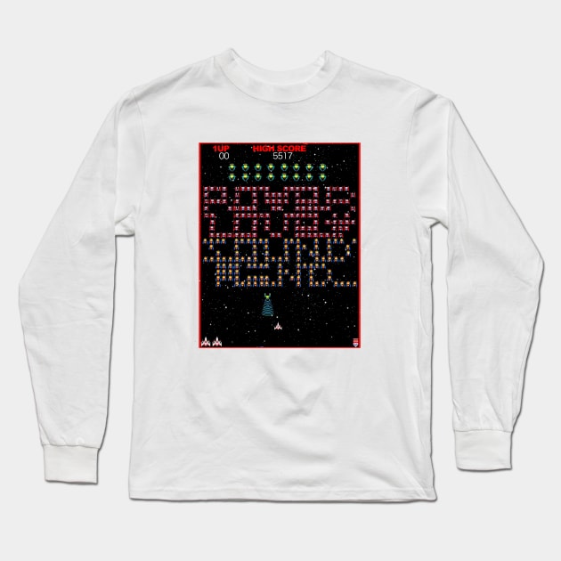 GALAGA Long Sleeve T-Shirt by fiftyfive17